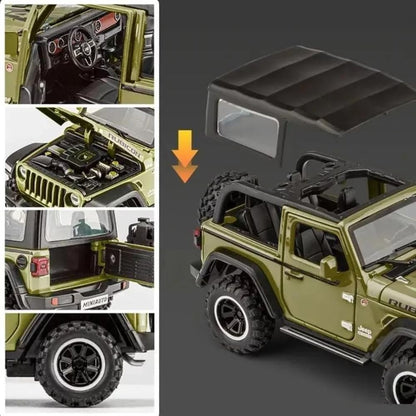 Jeep Wrangler Rubicon Thar 1:18 Diecast Scale Model Car - Big Size