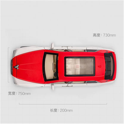 Rolls Royce Cullinan White-Red 1:18 Diecast Scale Model Car