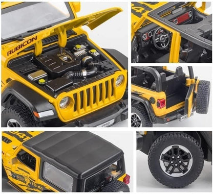 Jeep Wrangler Rubicon Thar 1:18 Diecast Scale Model Car - Big Size