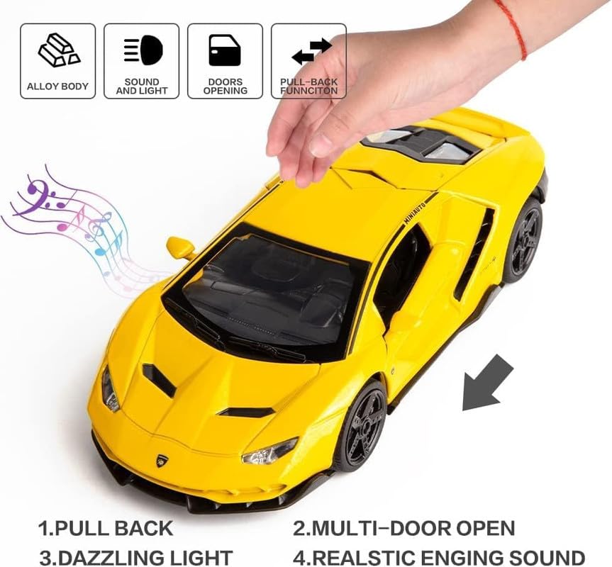 Lamborghini Centenario Lp770 1:24 Diecast Scale Model Car