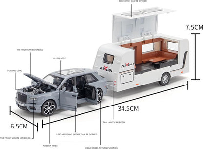 Rolls Royce Cullinan Trailer 1:18 Diecast Scale Model Car