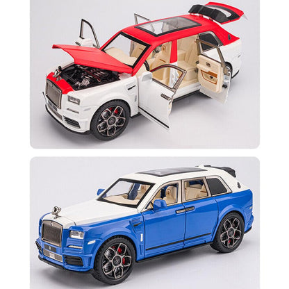Rolls Royce Cullinan White-Red 1:18 Diecast Scale Model Car