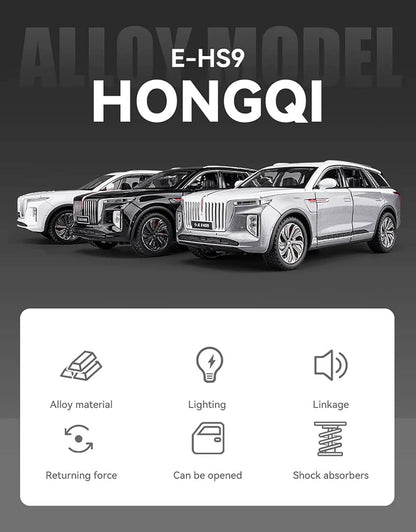 Hongqi E-HS9 luxury SUV 1:18 Diecast Scale Model Car