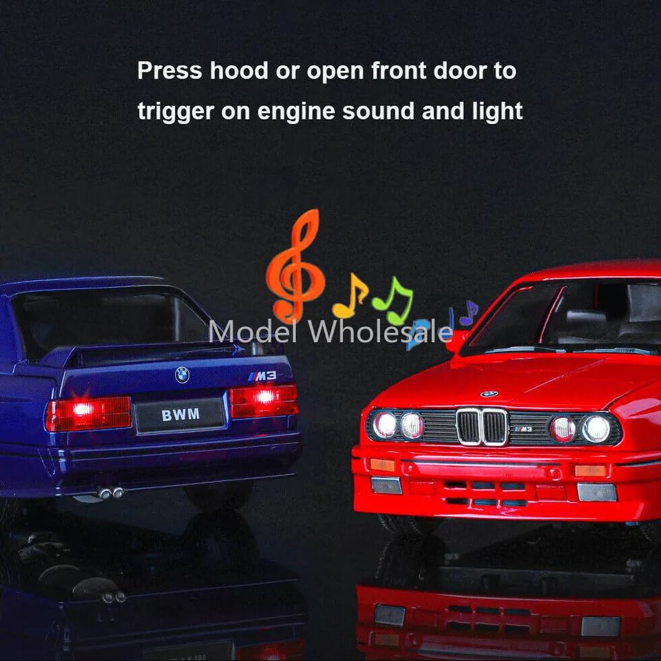 BMW E30 M3 Sport 1:18 Diecast Scale Model Car - Big Size