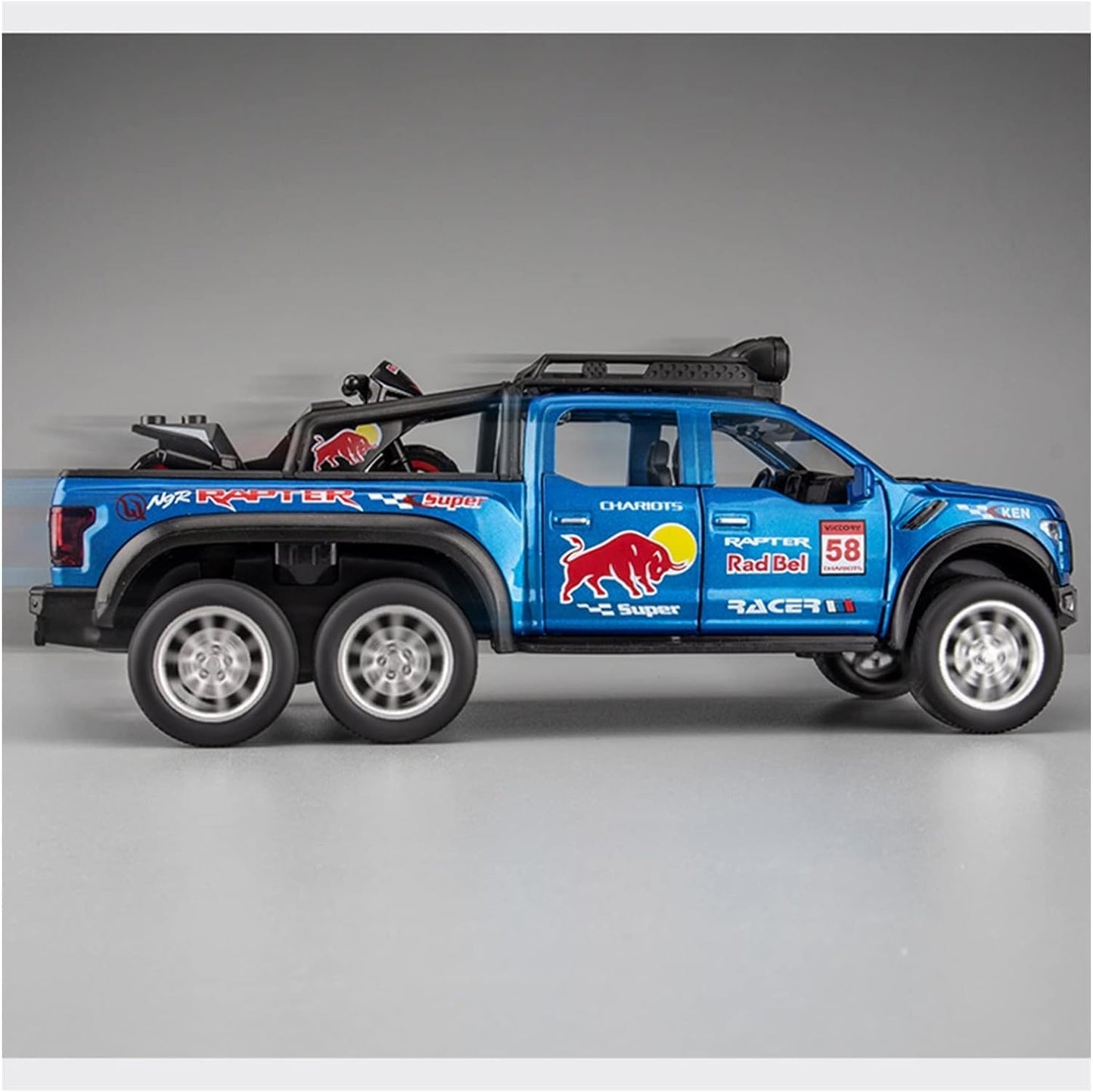 Ford Raptor Red Bull F150 1:18 Diecast Scale Model Car
