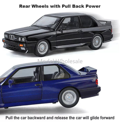BMW E30 M3 Sport 1:18 Diecast Scale Model Car - Big Size