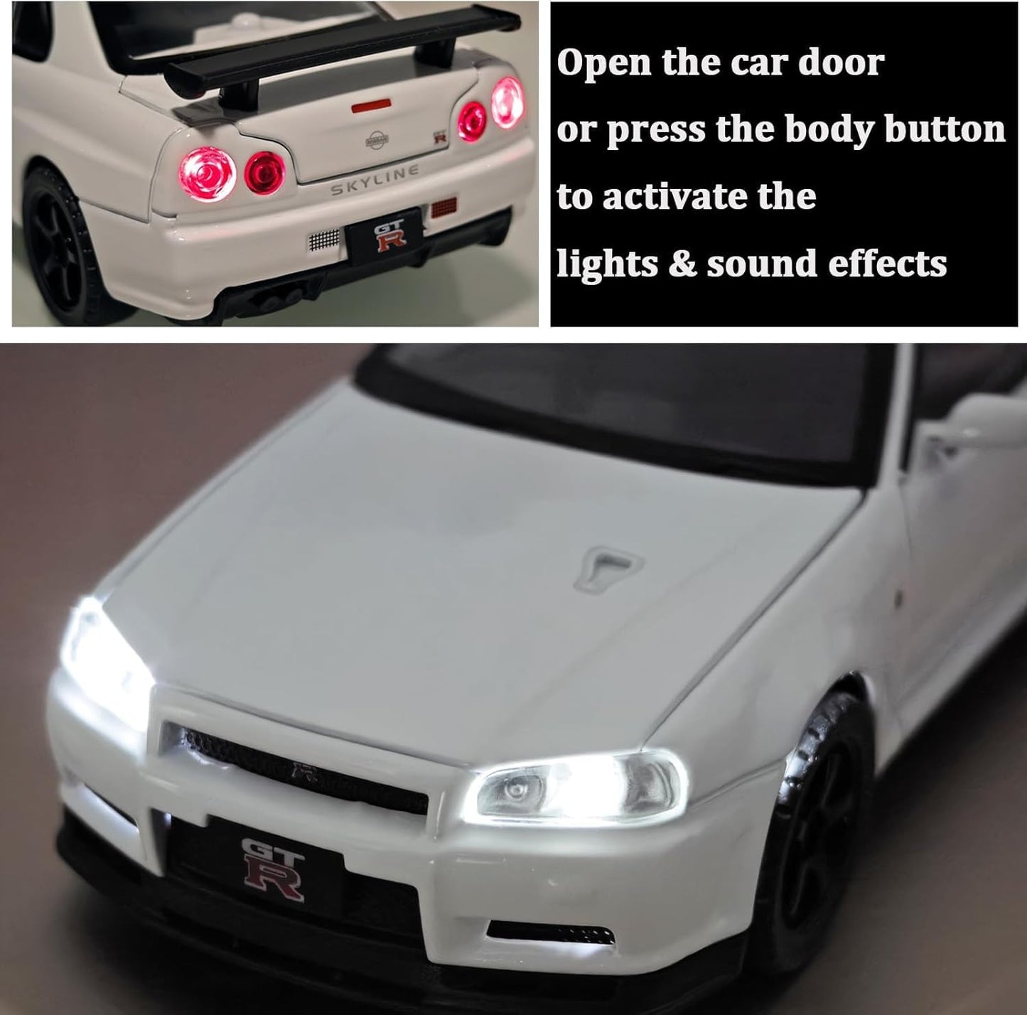 Nissan Skyline GT-R R34 1:18 Diecast Scale Model Car