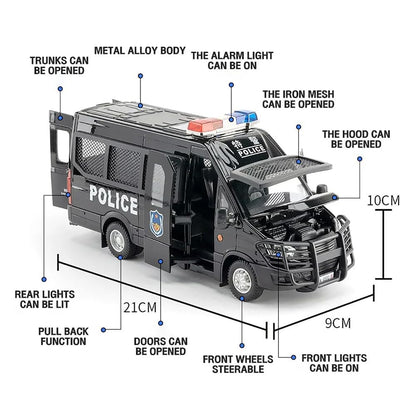 Iveco Police Van 1:18 Diecast Scale Model