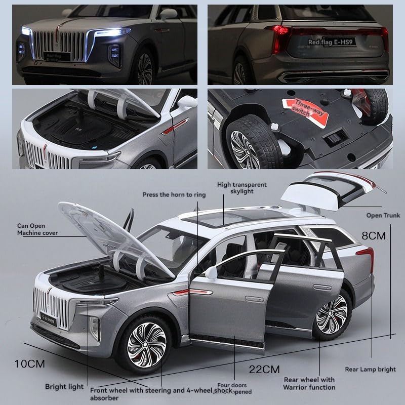Hongqi E-HS9 luxury SUV 1:18 Diecast Scale Model Car