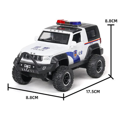 Jeep Police 1:24 Diecast Scale Model Car