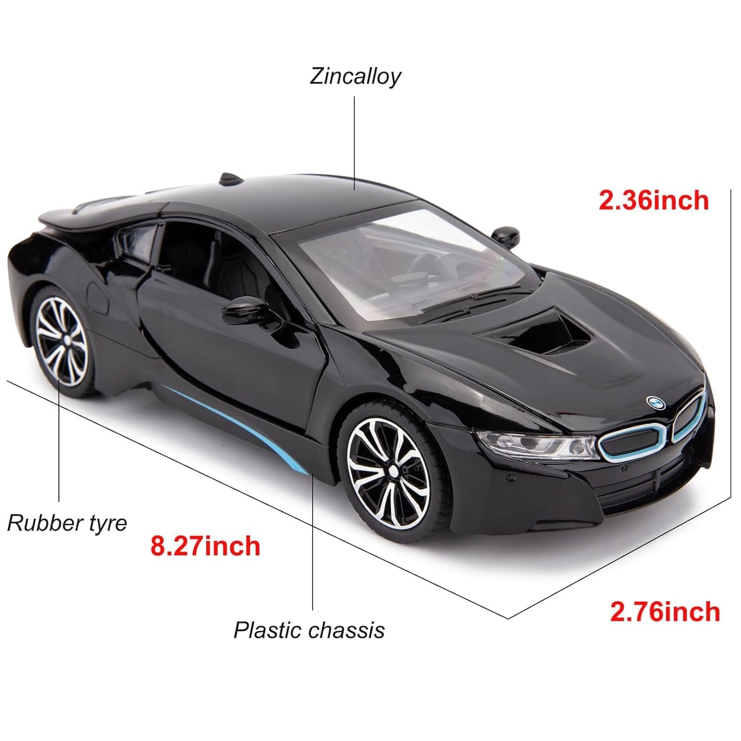 Bmw I8 1:18 Diecast Scale Model Car