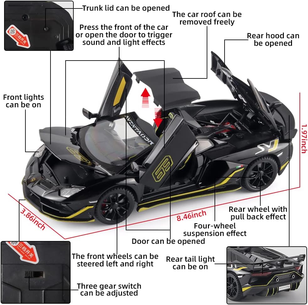 Lamborghini Svj-63 1:18 Diecast Scale Model Car