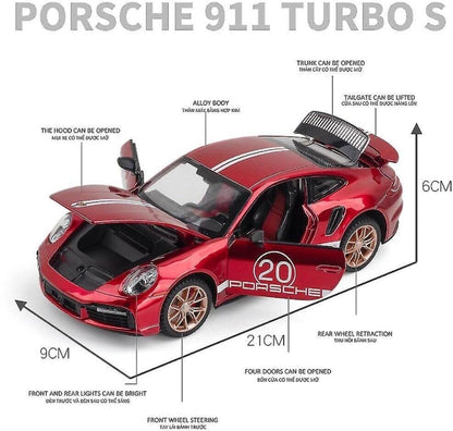 Porsche 911 Turbo S sports car 1:18 Diecast Scale Car