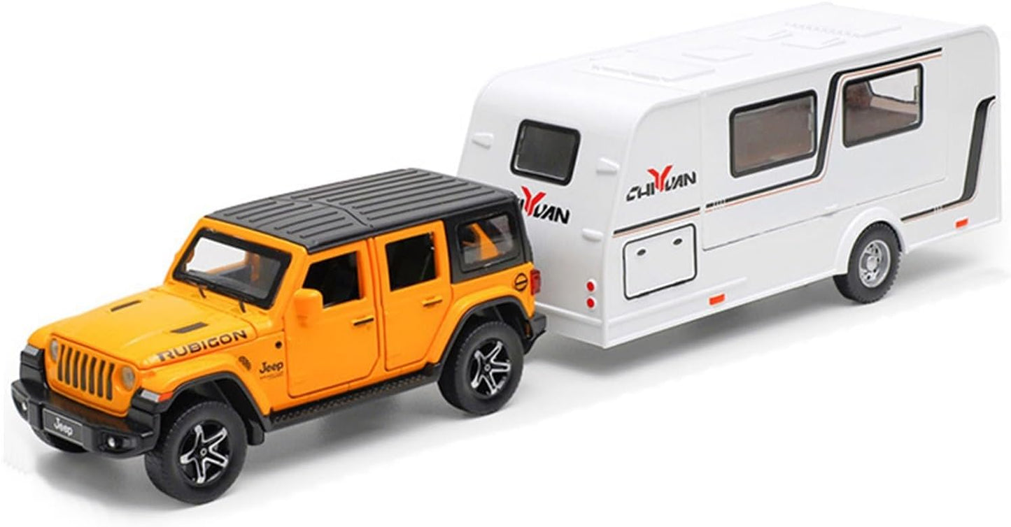 Jeep Rubicon Trailer 1:24 Diecast Scale Model Car