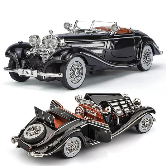 1936 Mercedes Benz 500K Vintage 1:24 Diecast Scale Model Car