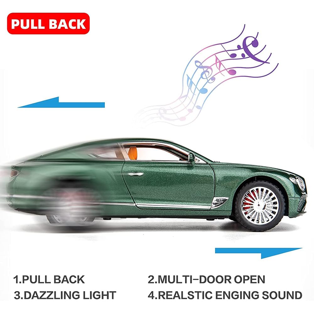 Bentley Continental Gt 1:18 Diecast Scale Model Car - Big Size