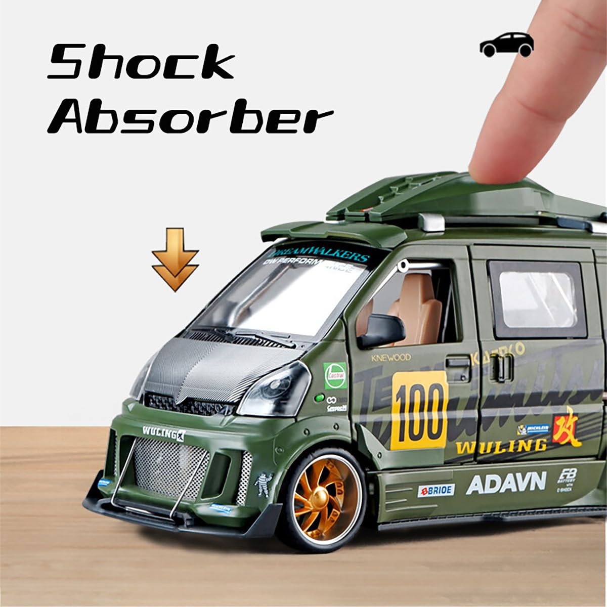 Wuling Track Sports Van 1:18 Diecast Scale Model Car