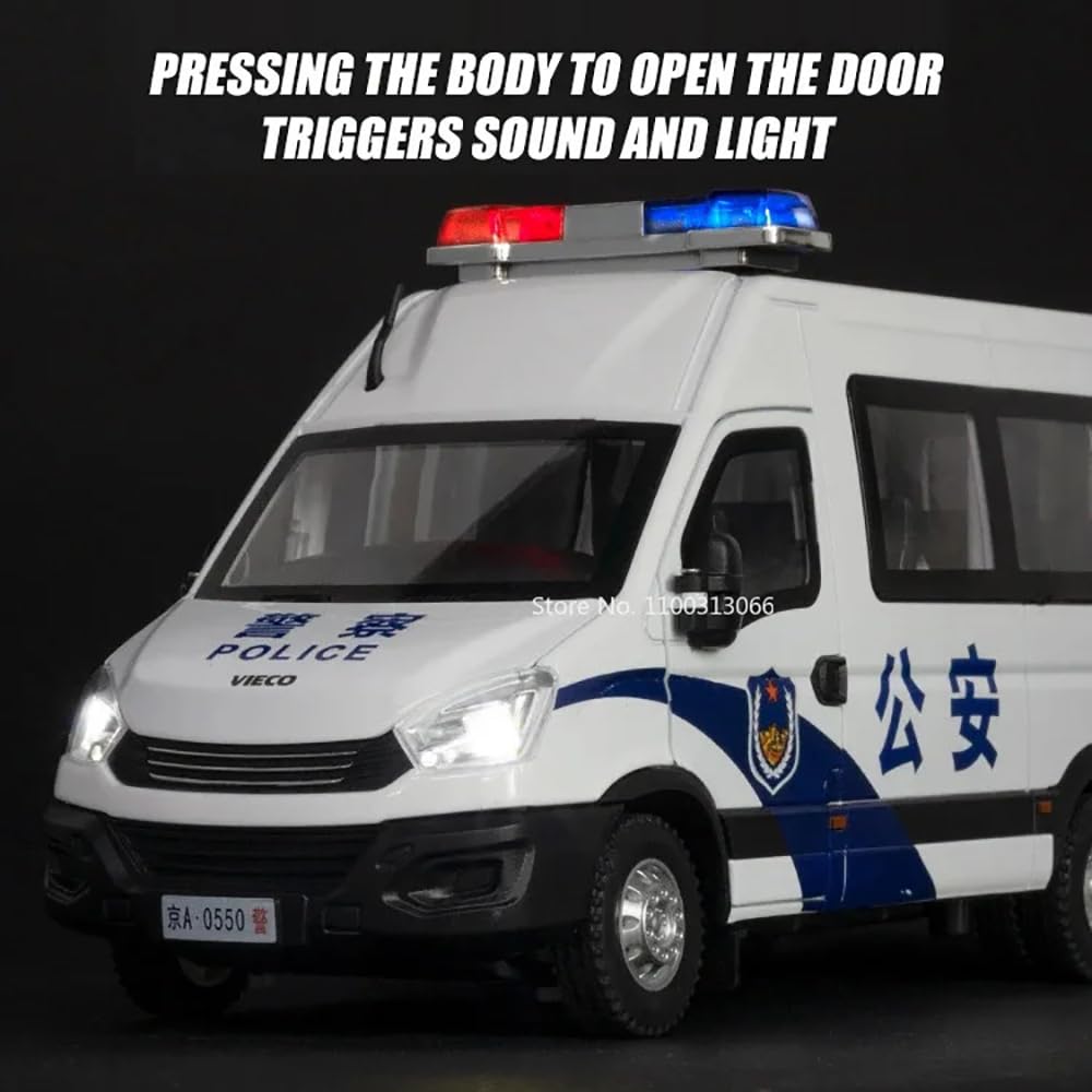 Iveco Police Van 1:18 Diecast Scale Model