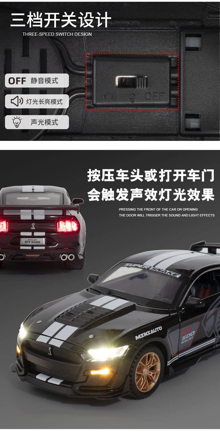 Ford Mustang Shelby GT500 1:24 Diecast Scale Model Car