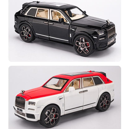 Rolls Royce Cullinan White-Red 1:18 Diecast Scale Model Car