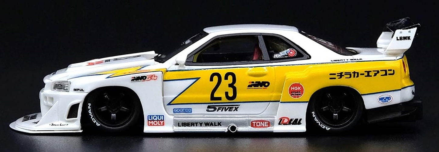 Nissan LBWK GTR R34 1:18 Diecast Scale Model Car