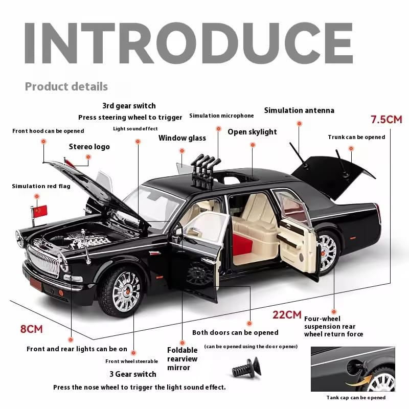 Hongqi Parade L5 1:18 Diecast Scale Model Car