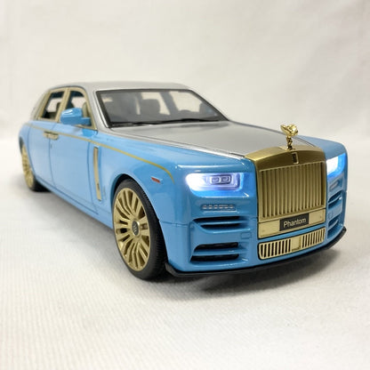 Rolls-royce Phantom Blue 1:18 Diecast Scale Model Car