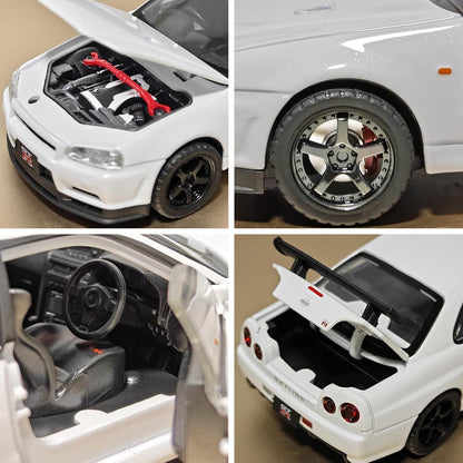 Nissan Skyline GT-R R34 1:18 Diecast Scale Model Car