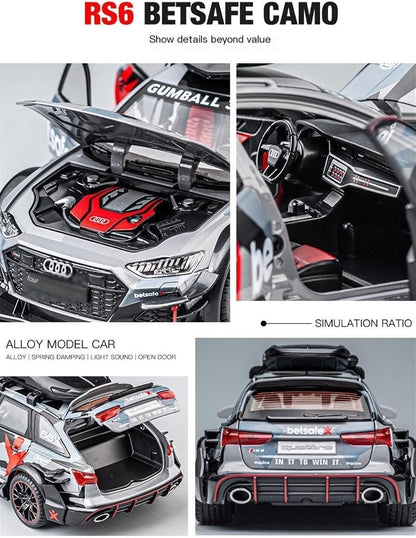 Audi Rs6 Militery 1:18 Diecast Scale Model Car