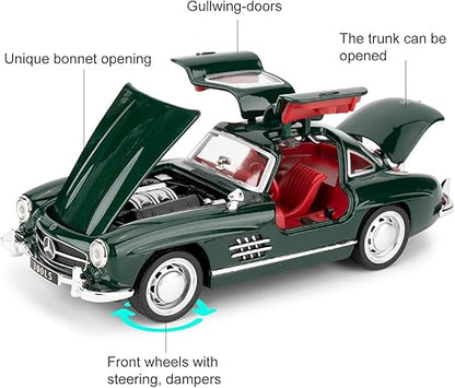 1954 Mercedes-Benz 300SL Vintage 1:18 Diecast Scale Model Car - Big Size
