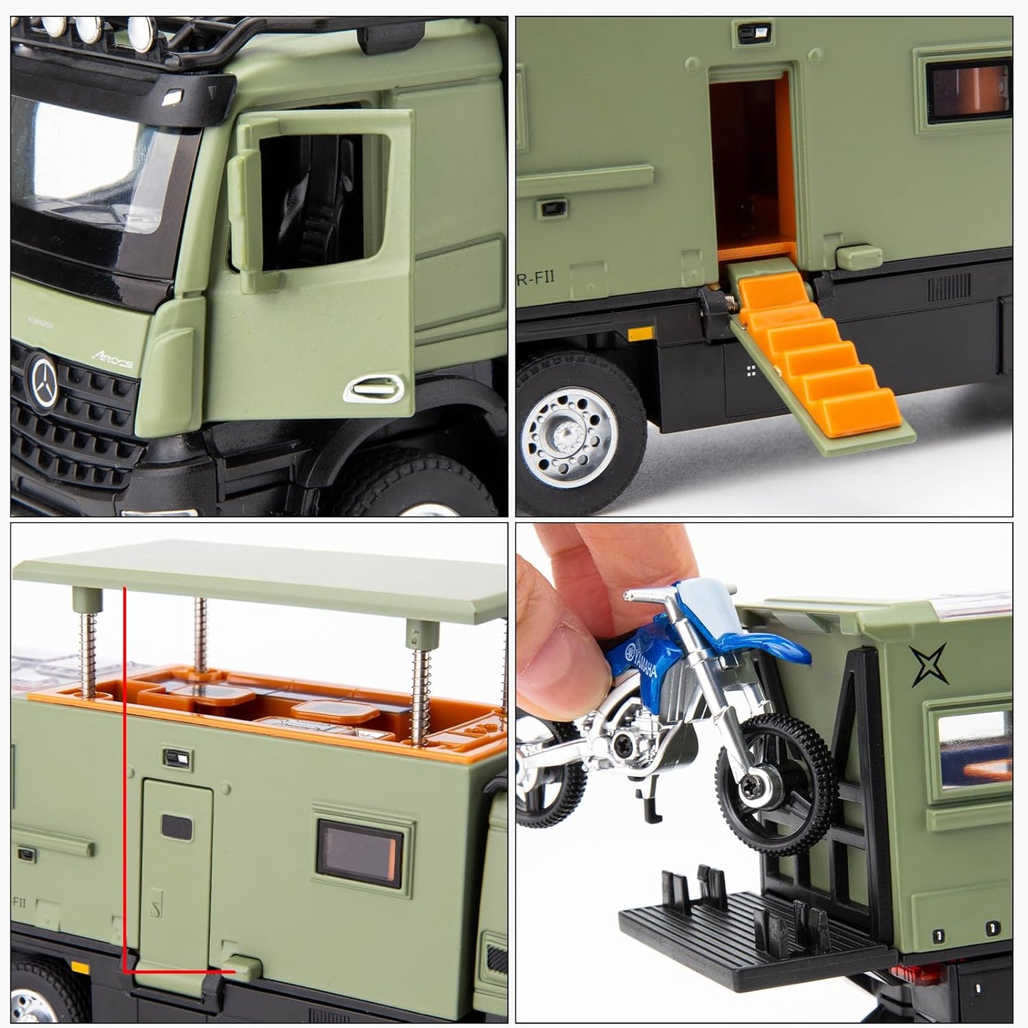 Mercedes-benz Nomadison Rv camper truck 1:18 Diecast Scale Model Car