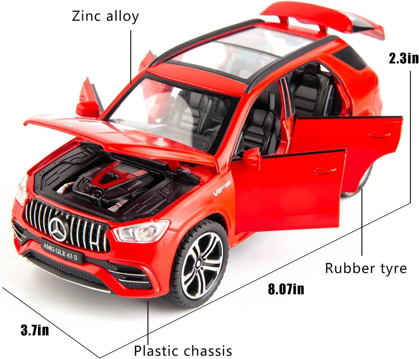 Mercedes-AMG GLE 63 S Coupe 1:24 Diecast Scale Model Car