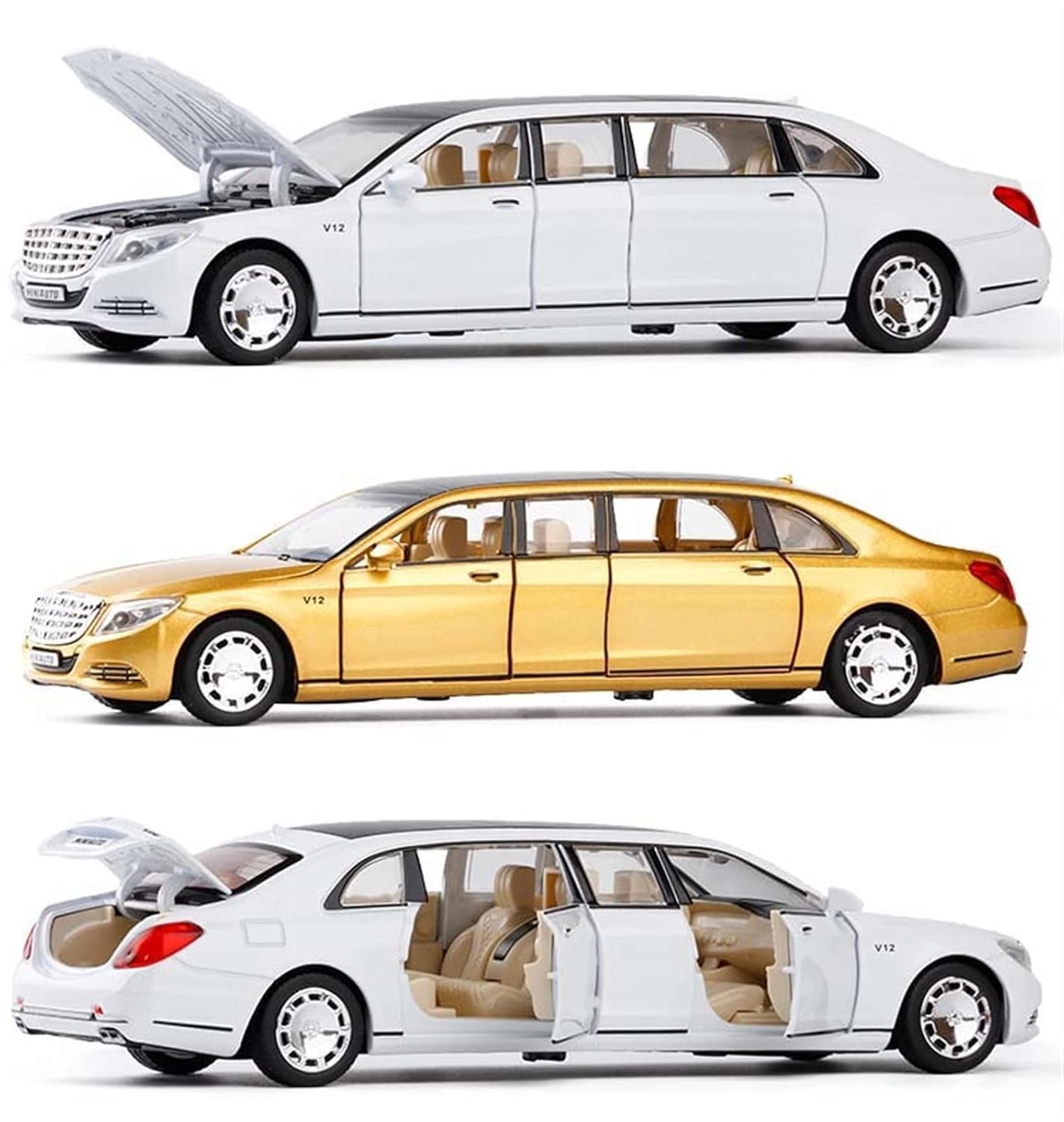 Mercedes-Maybach S600 Limousine 1:24 Diecast Scale Model Car