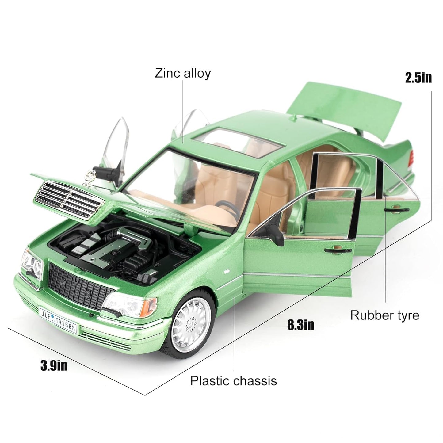 Mercedes-Benz W140 S-Class 1:24 Diecast Scale Model Car