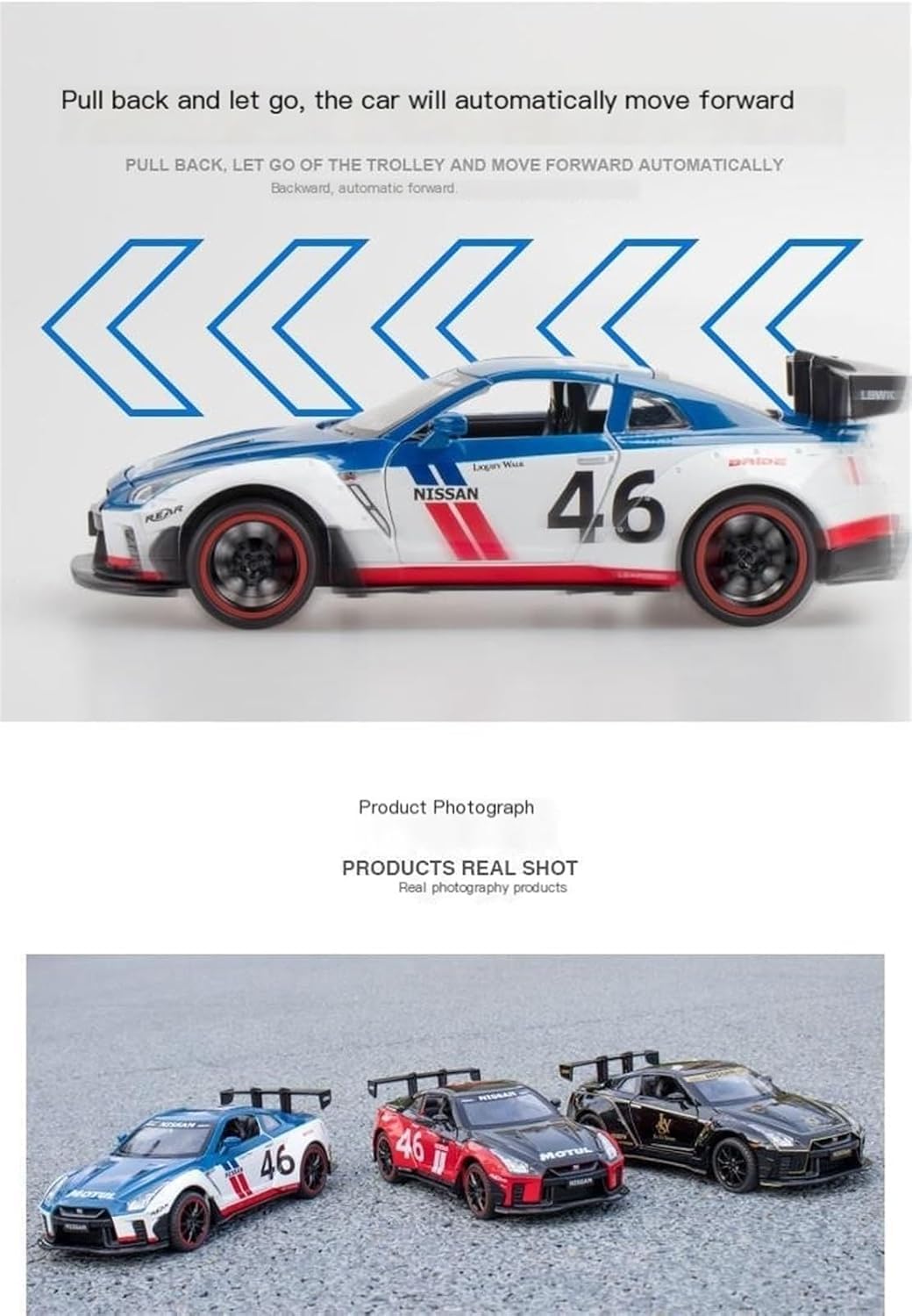 Nissan GT-R R35 1:18 Diecast Scale Model Car - Big Size