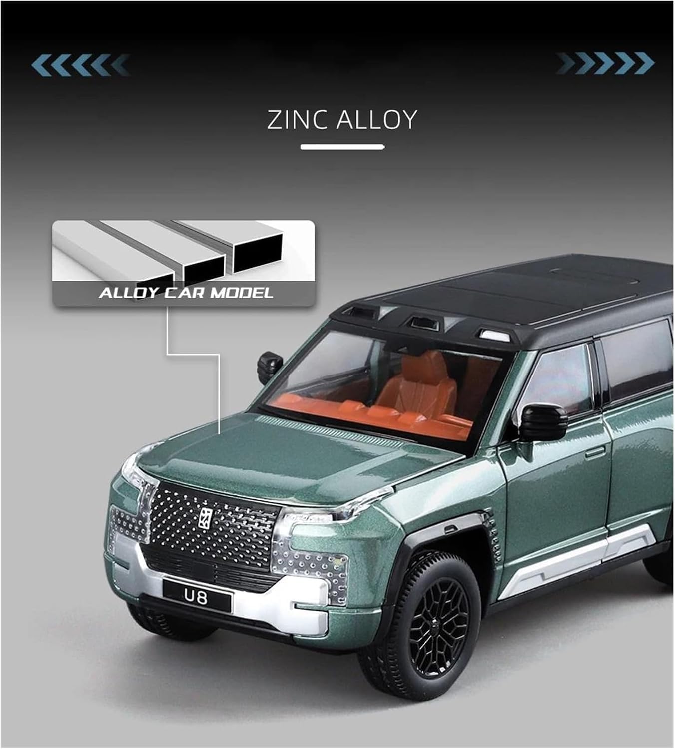 BYD Yangwang U8 SUV 1:18 Diecast Scale Model Car