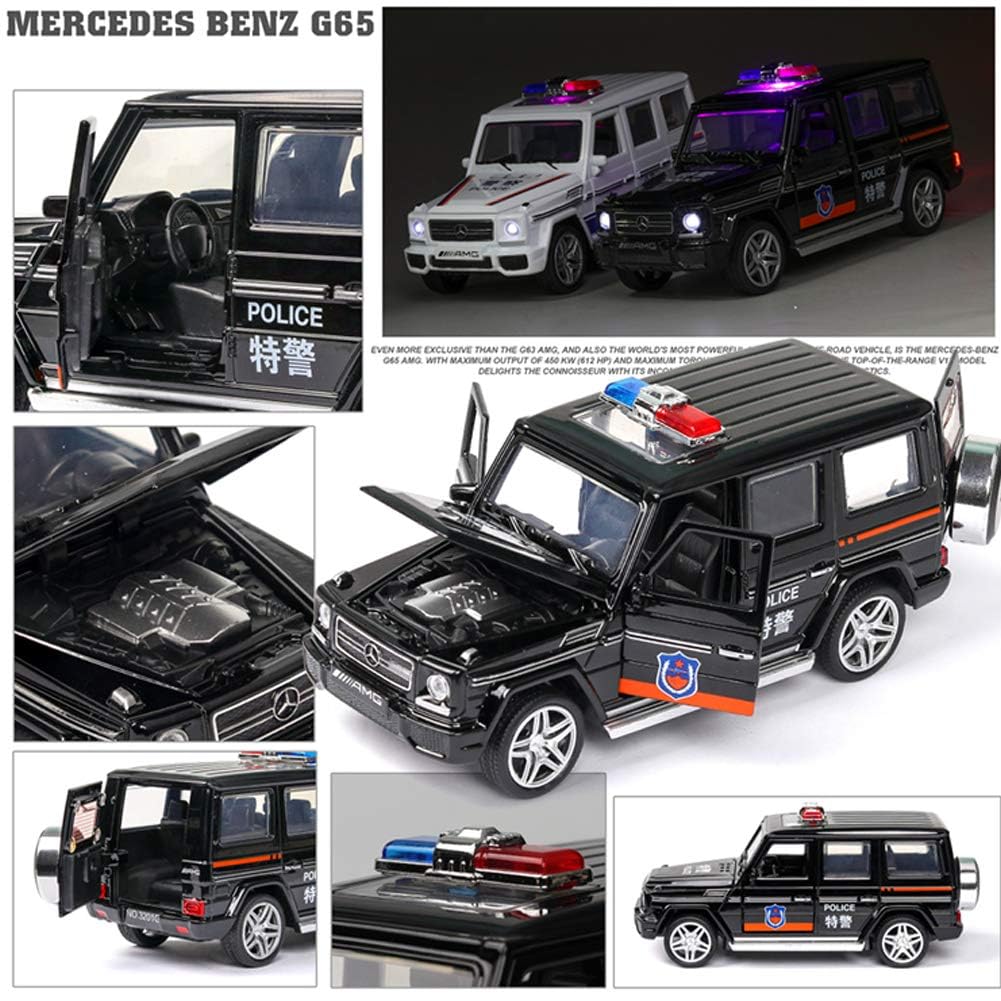 Mercedes Amg G65 Police 1:24 Diecast Scale Model Car
