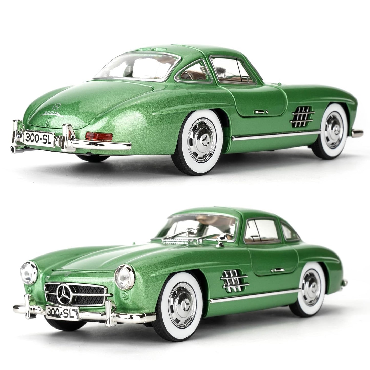 1954 Mercedes-Benz 300SL Vintage 1:18 Diecast Scale Model Car - Big Size