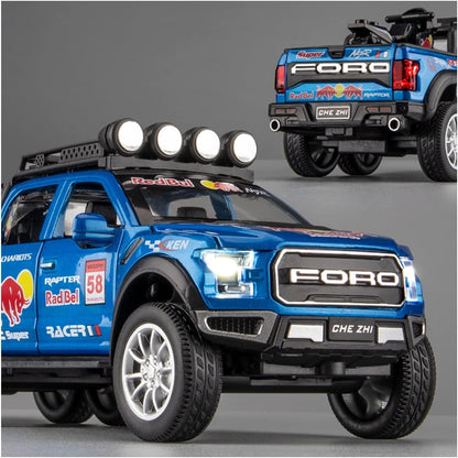 Ford Raptor Red Bull F150 1:18 Diecast Scale Model Car