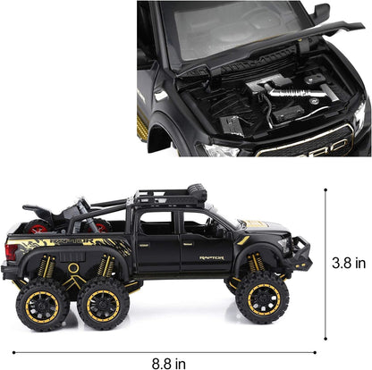 Ford F-150 Raptor 6X6 pickup truck 1:18 Diecast Scale Model