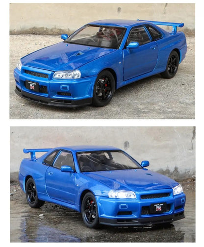 Nissan Skyline GT-R R34 1:18 Diecast Scale Model Car