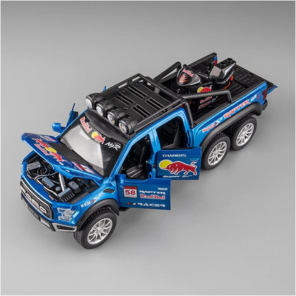 Ford Raptor Red Bull F150 1:18 Diecast Scale Model Car