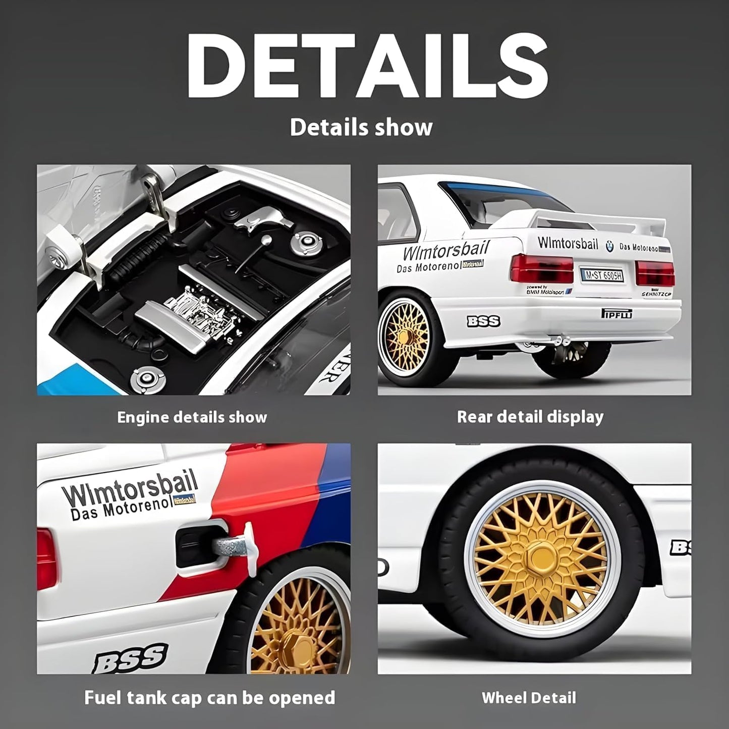 BMW M3 E30 1:18 Diecast Scale Model Car