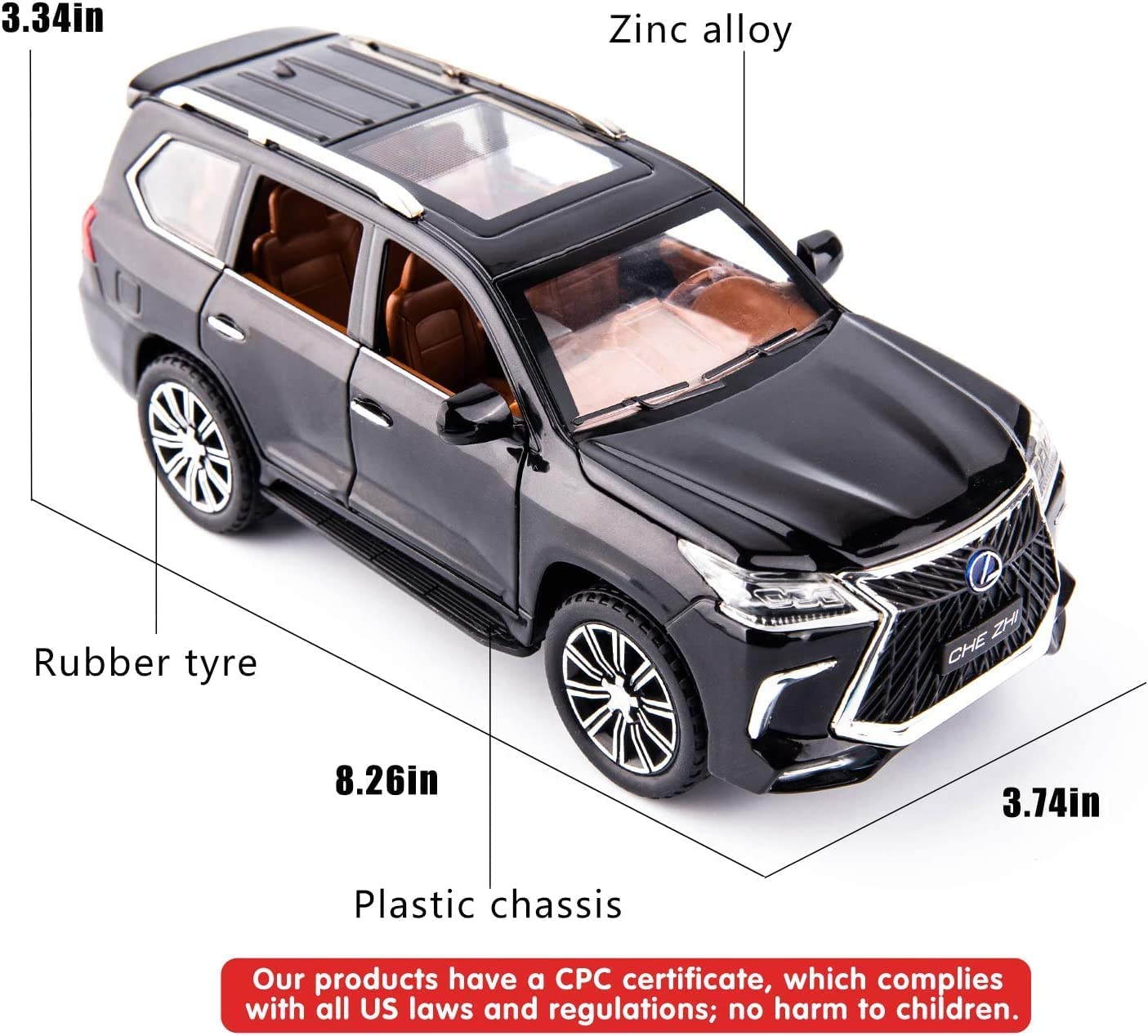 Lexus 570 1:24 Diecast Scale Model Car