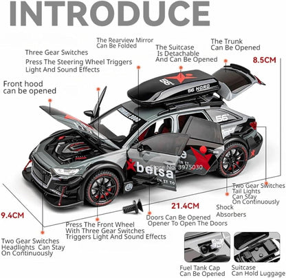 Audi Rs6 Militery 1:18 Diecast Scale Model Car
