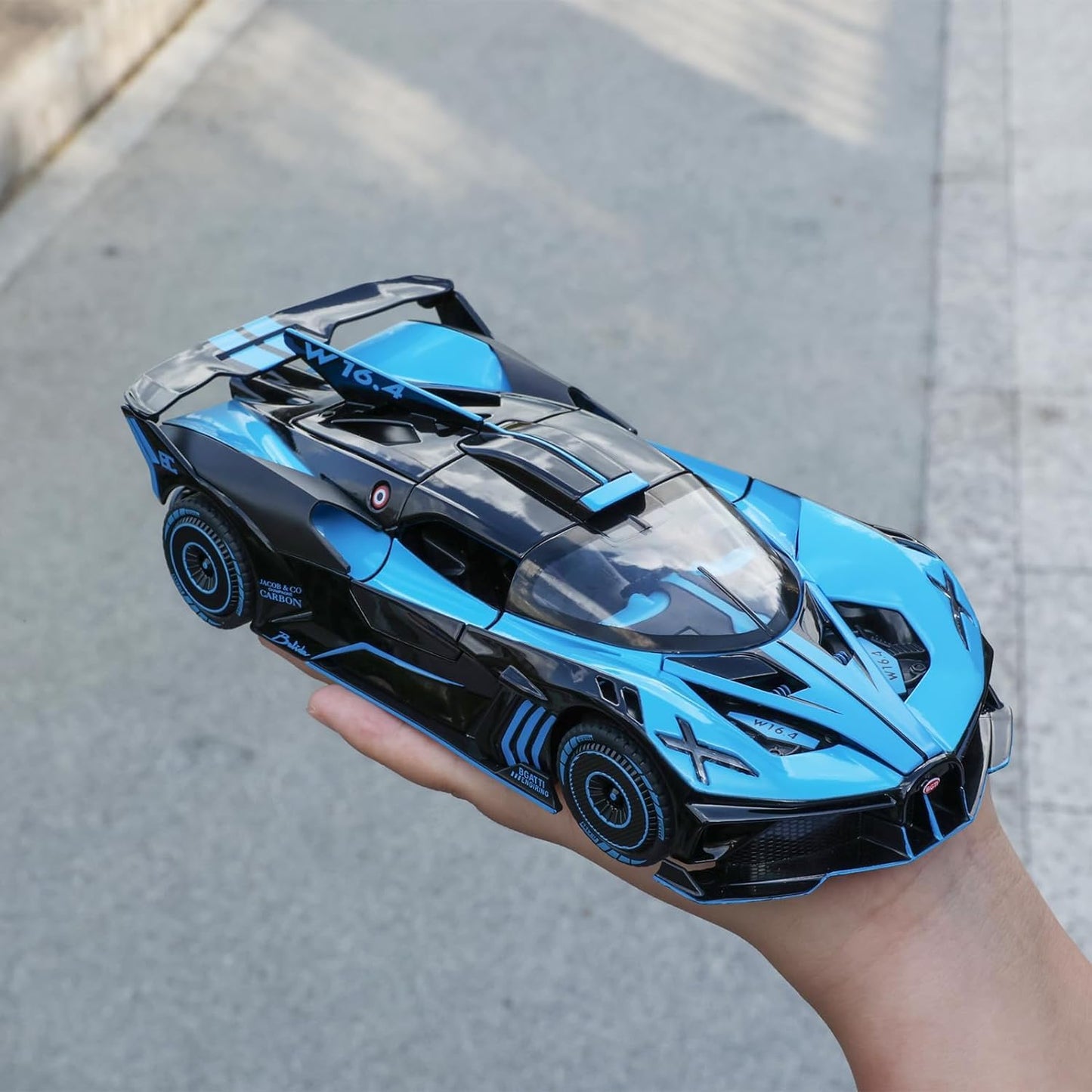 Bugatti Bolide 1:18 Diecast Scale Model Car - Big Size