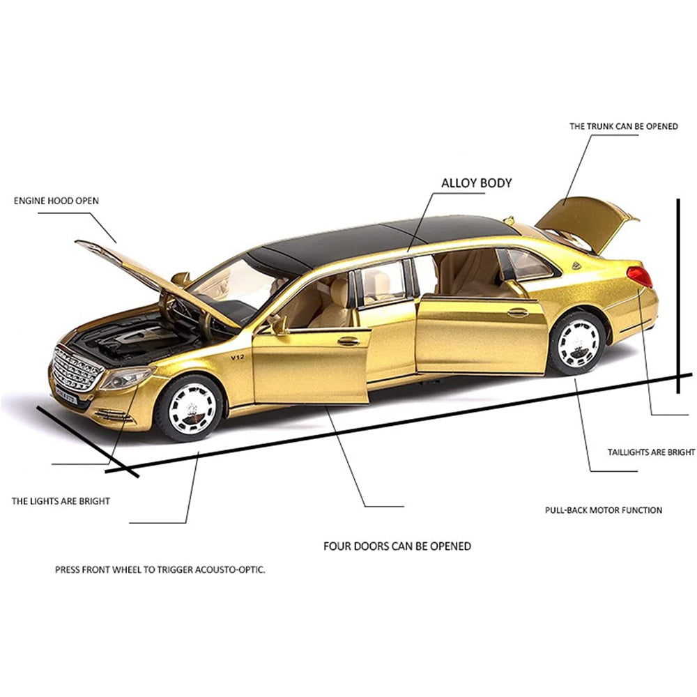 Mercedes-Maybach S600 Limousine 1:24 Diecast Scale Model Car