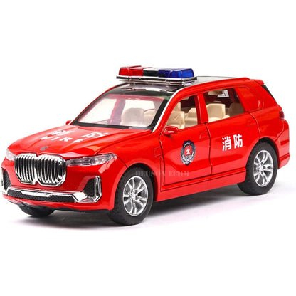 BMW X7 police vehicle 1:24 Diecast Scale Model Car