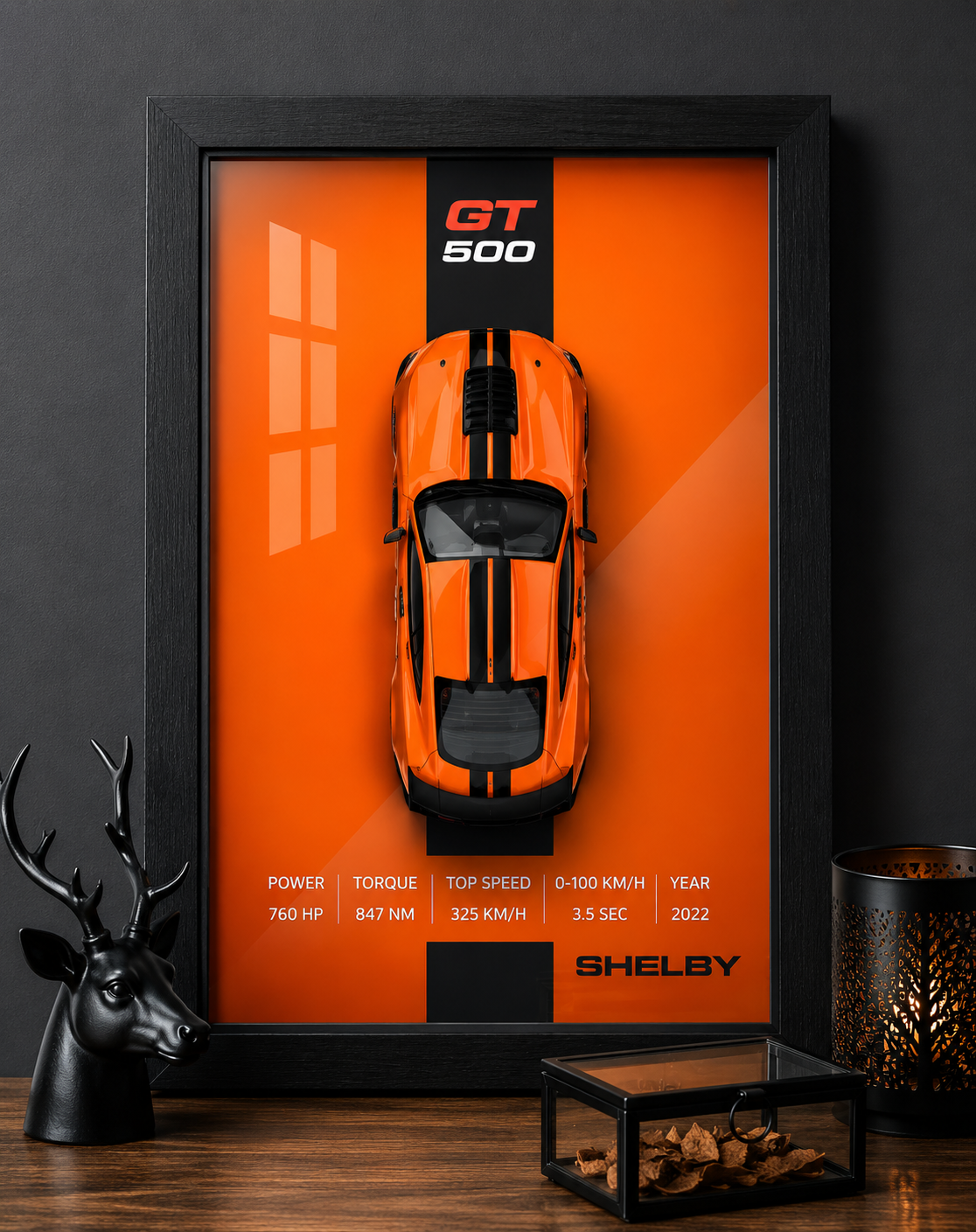 SHELBY 3D Diecast Car Frame
