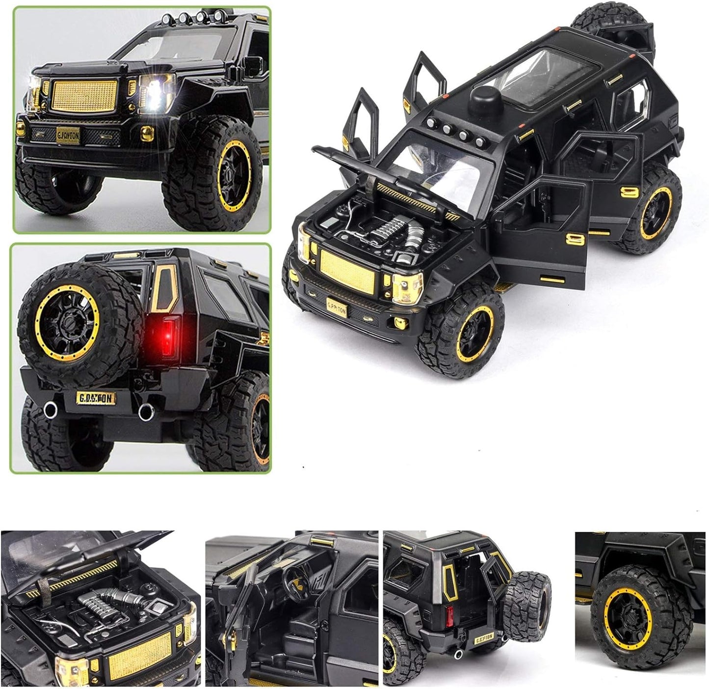 G-Patton Military Metal Toy Car 1:24 Diecast Scale Model
